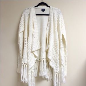 American eagle fringe cardigan